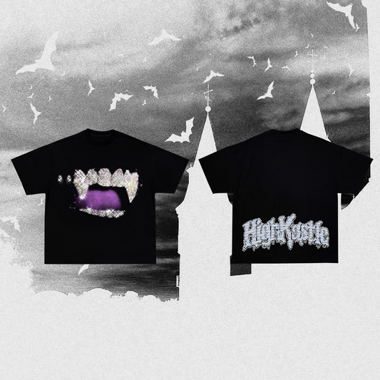 HIGHKASTLE GRILL TEE BLACK/WHITE